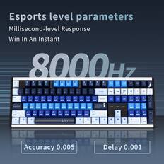 Esports level parameters
Millisecond-level Response
Win In An Instant
8000Hz
Accuracy 0.005
Delay 0.001