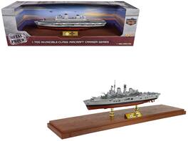 Metal Proud - British HMS Invincible (R05) Aircraft Carrier Full-Hull Edition 1/700 Scale Falklands War 1982 Royal Navy Model - Multicolor