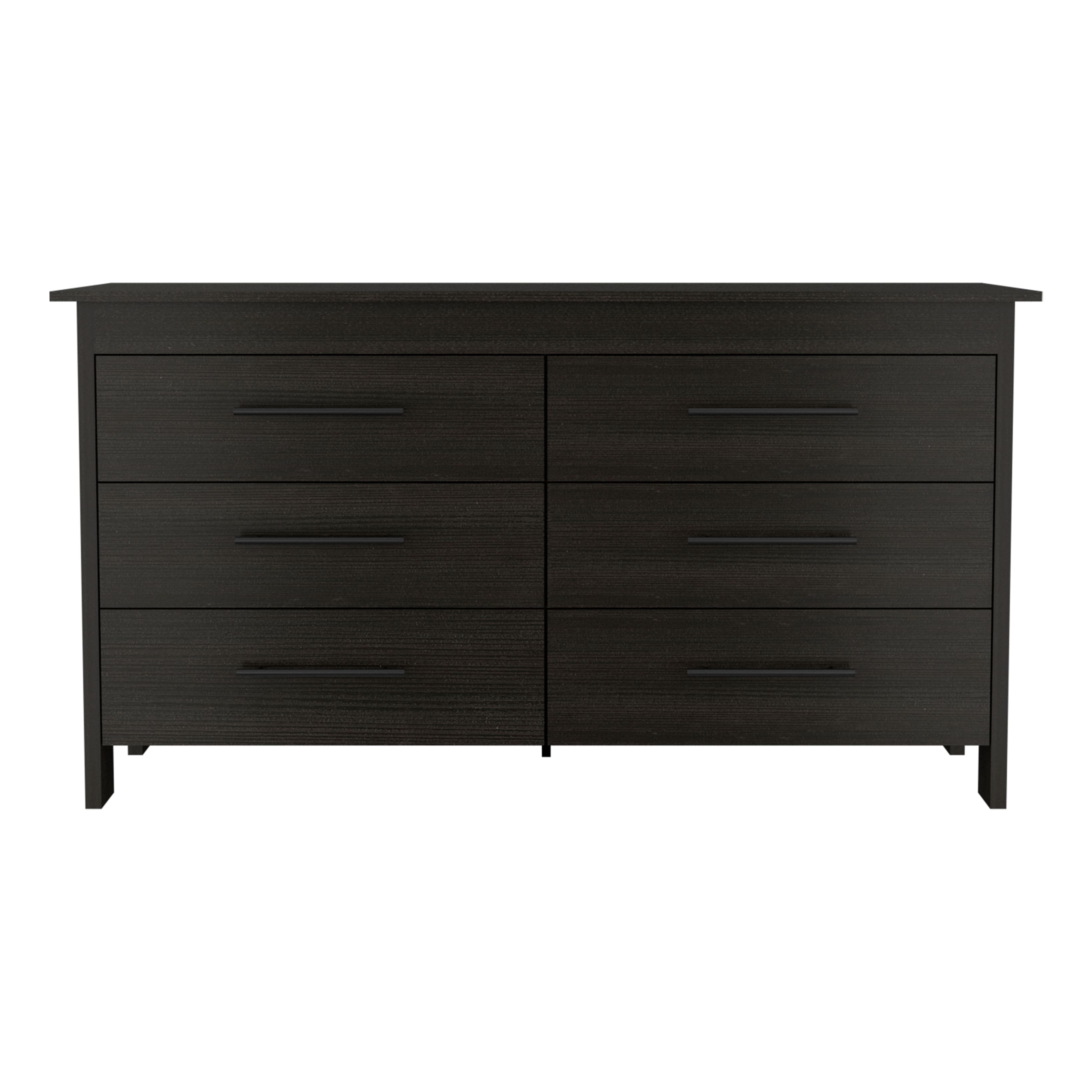 TuHome - Hms 6 Drawer Double Dresser, Four Legs, Superior Top - Black price history on PriceWatchPro