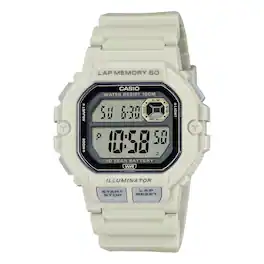 Casio - Men’s Beige Digital Sport Watch with Grey Dial - WS-1400H-8AVCF - Gray