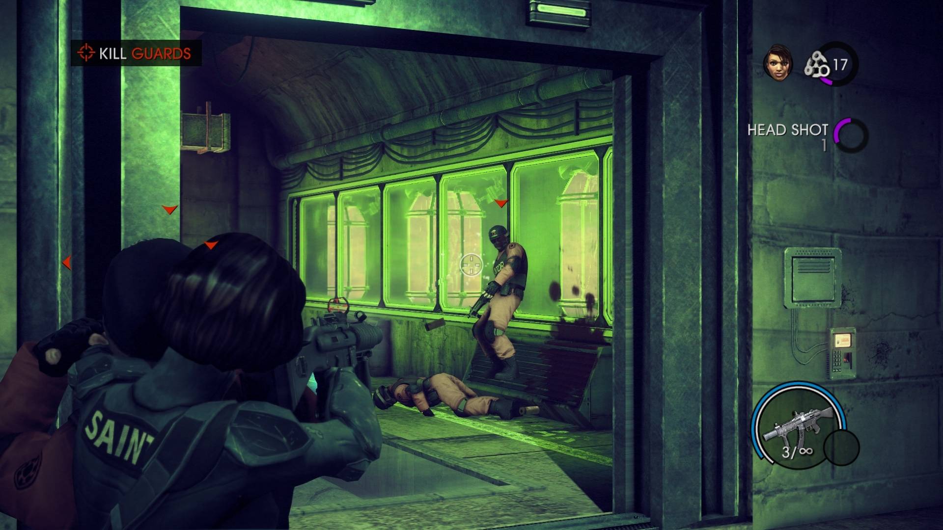 KILL GUARDS  
HEAD SHOT  
17  
SAINT  
3/0