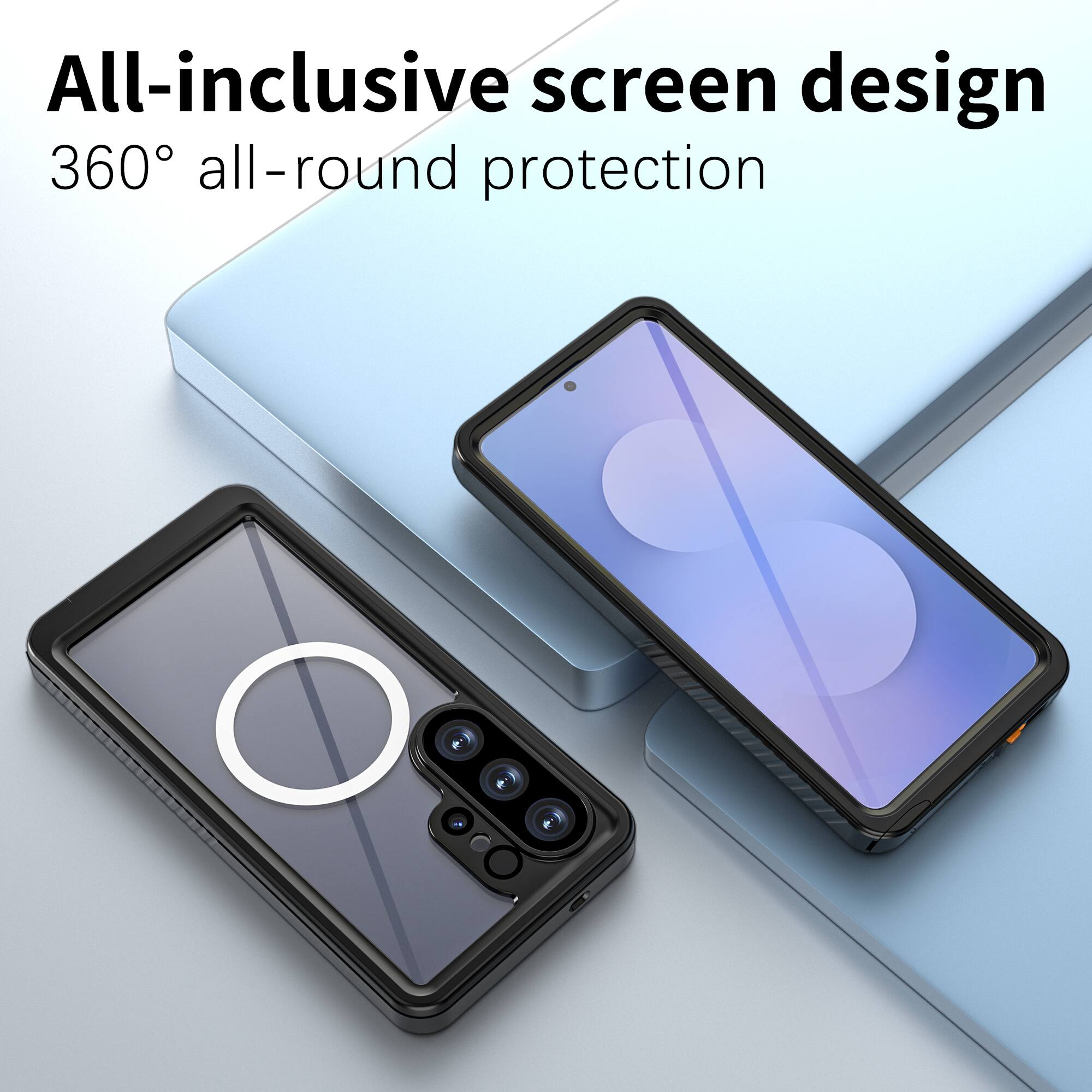 All-inclusive screen design  
360° all-round protection