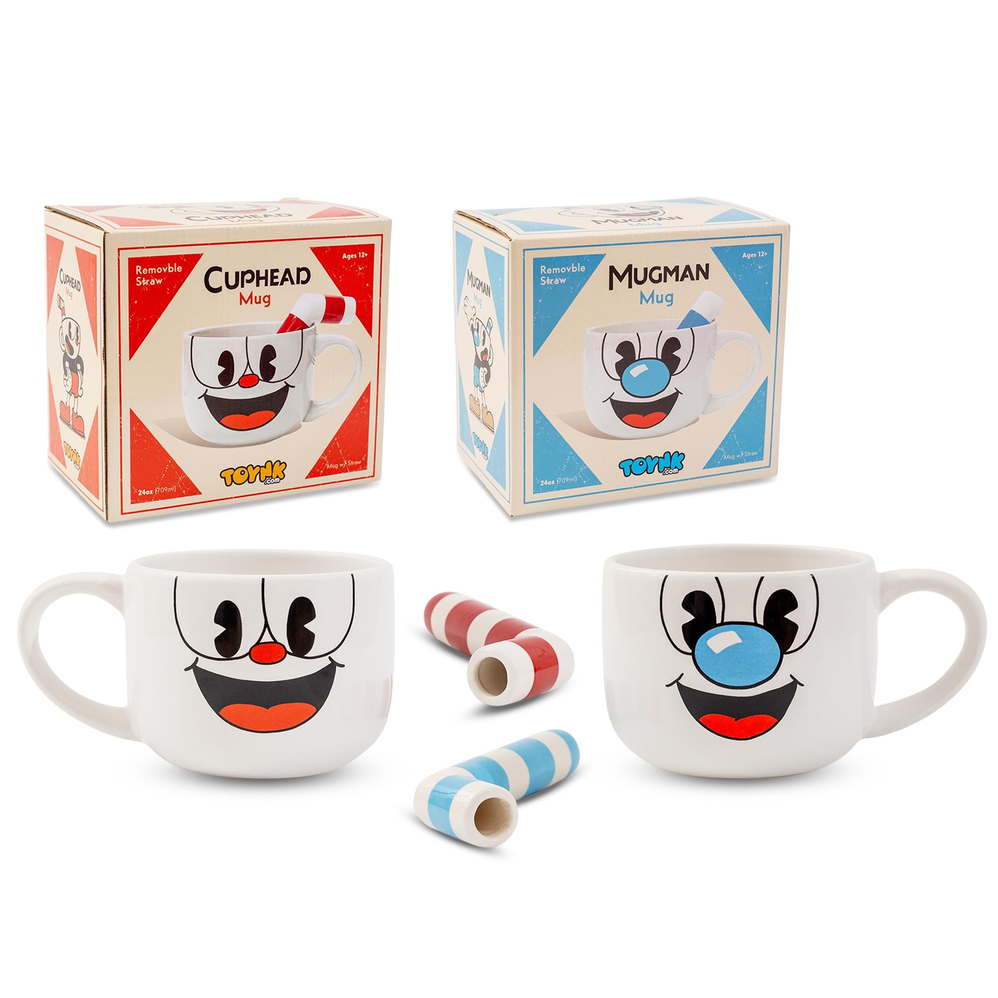 CUPHEAD Mug - Removable Straw  
MUGMAN Mug - Removable Straw  
TOYHK  
Age 1+  
240ml / 8.1 fl oz