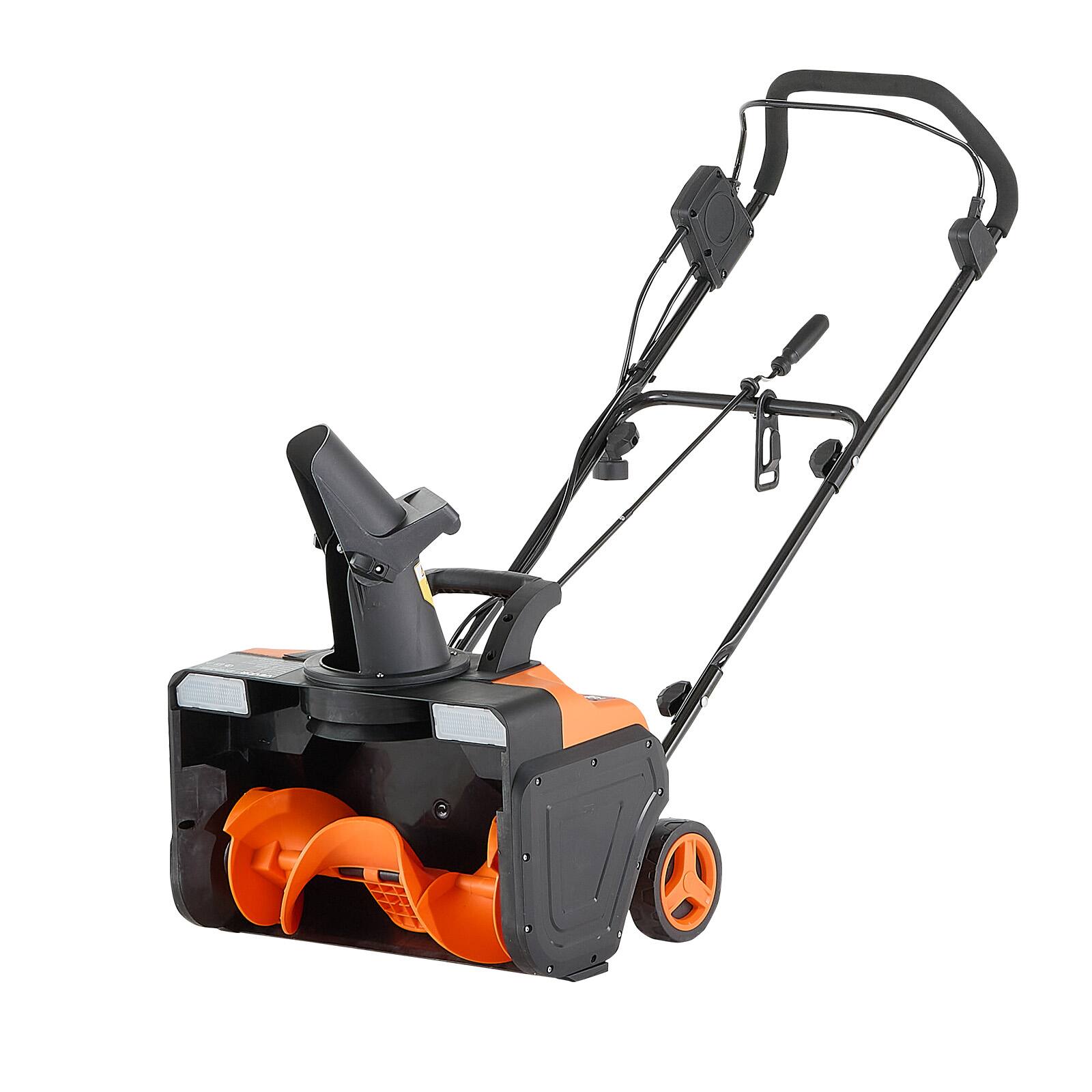 Alt View 5. VEVOR - Electric Snow Blower, 20 inch 15A Corded Snow Thrower with Dual LED Headlights & 180° Rotating Chute - Orange;Black.