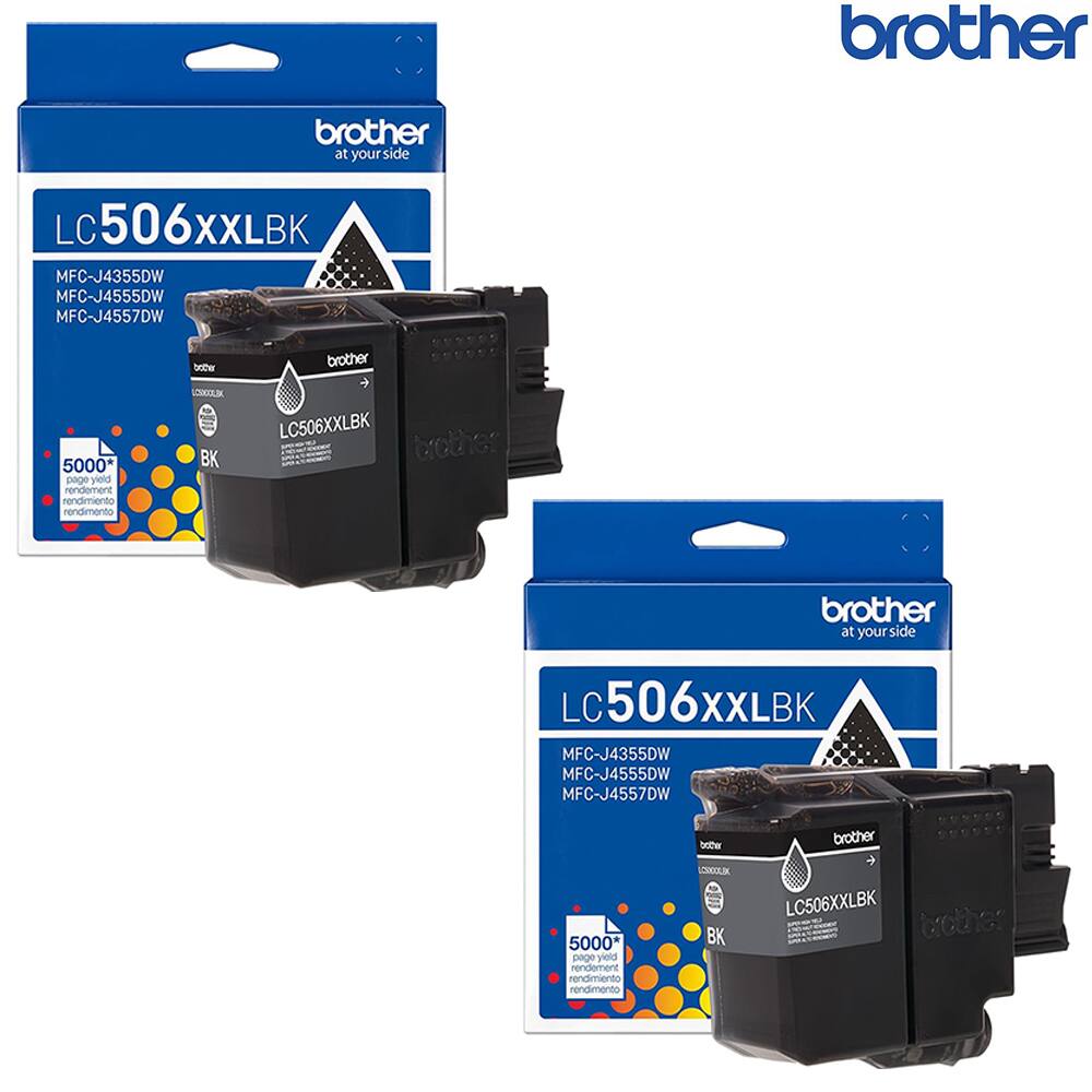 Brother - Genuine LC506XXLBKS Super High Yield Ink Cartridge 2 Pack - Black