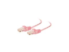 Cables to Go - C2G 01192 Cat6 Slim Cable - Snagless Unshielded Slim Ethernet Network Patch Cable, Pink (5 Feet, 1.52 Meters)