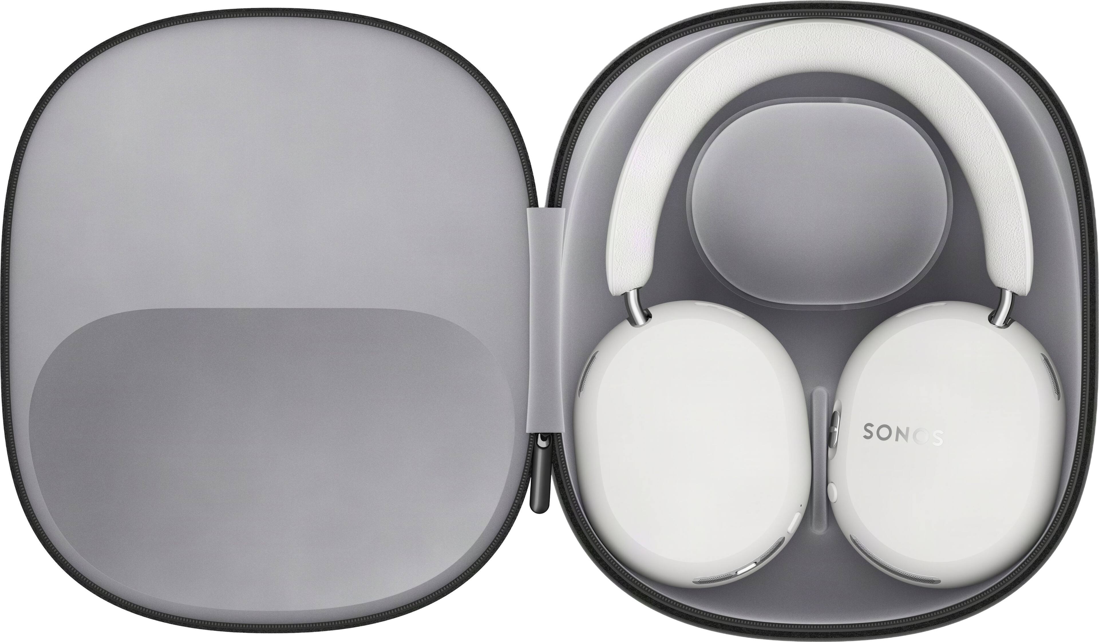 Alt View 5. Sonos - Ace Ultra Wireless Over-the-Ear Headphones with Active noise Cancellation - White.