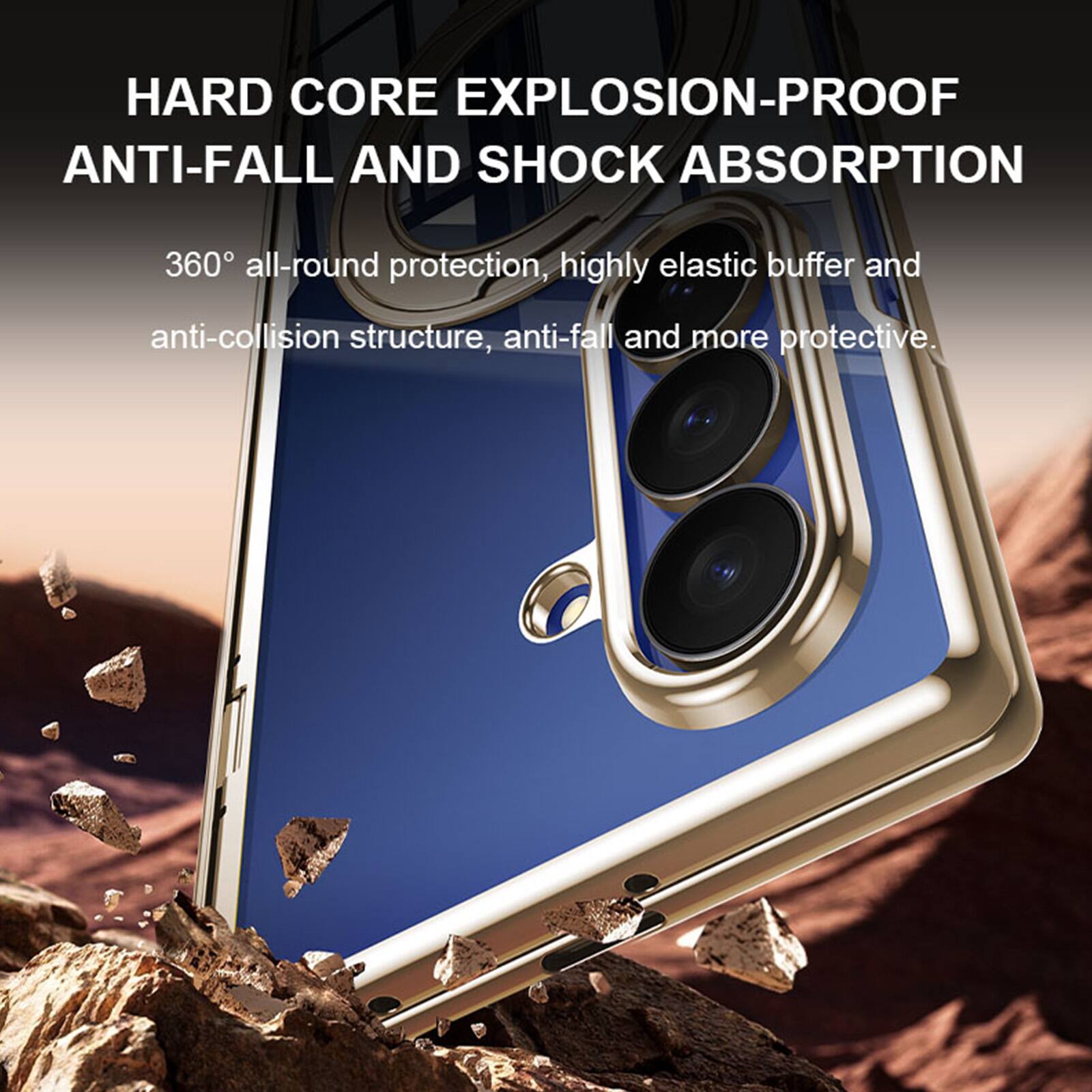 HARD CORE EXPLOSION-PROOF  
ANTI-FALL AND SHOCK ABSORPTION  

360° all-round protection, highly elastic buffer and anti-collision structure, anti-fall and more protective.
