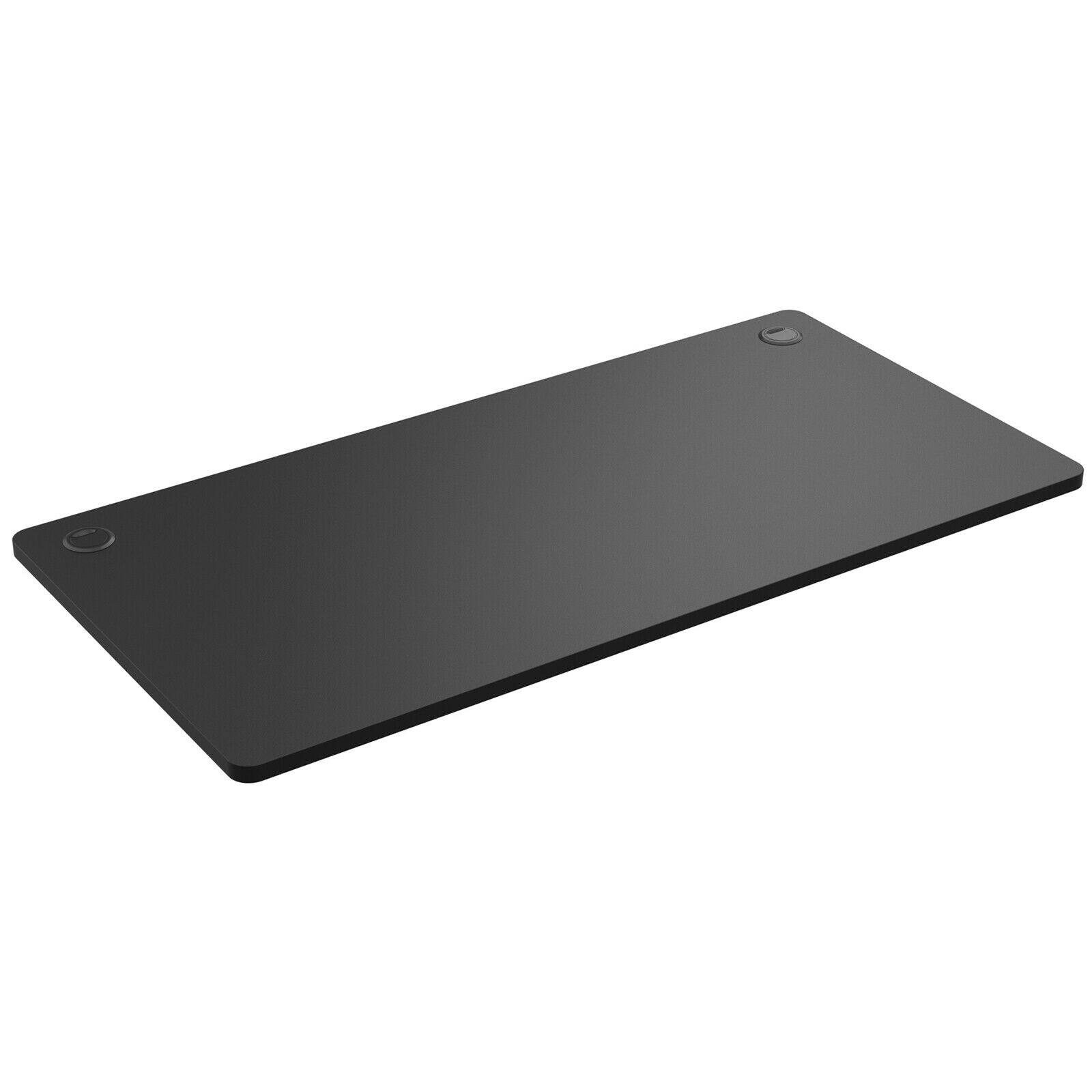 Front. Ecooso - 58 x 28 Inch Universal Tabletop, Desktop Surface for Standing Desk Frame or Standard Base - Black.