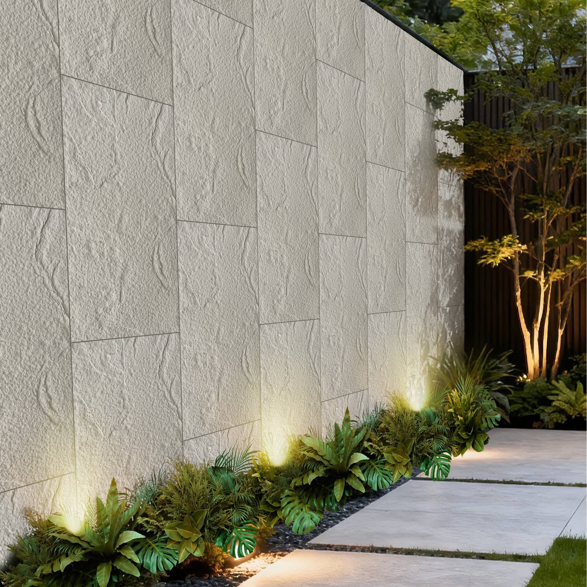 Alt View 4. Boyel Living - 6-Pack 23.62-in x 47.24-in Natural 3D Faux Stone Polyurethane Wall Panel - Natural.
