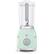 Angle. SMEG - SMEG BLF01 Countertop 4-Speed Blender, 48 oz - Pastel Green.