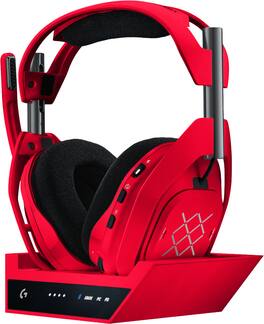 Logitech - G Astro A50 X LIGHTSPEED Wireless Bluetooth Gaming Headset with Base Station - Vivid Red