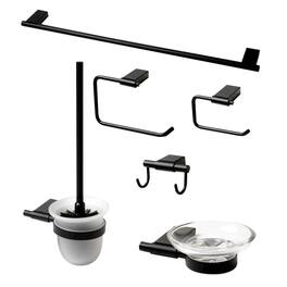 Alfi - Matte 6 Piece Bath Accessory Set - Black