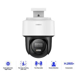 PRIMEPLUS - 3K Mini PT Speed Dome PoE Security Camera, Smart Dual Light Night Vision Human Detection Two-Way Audio