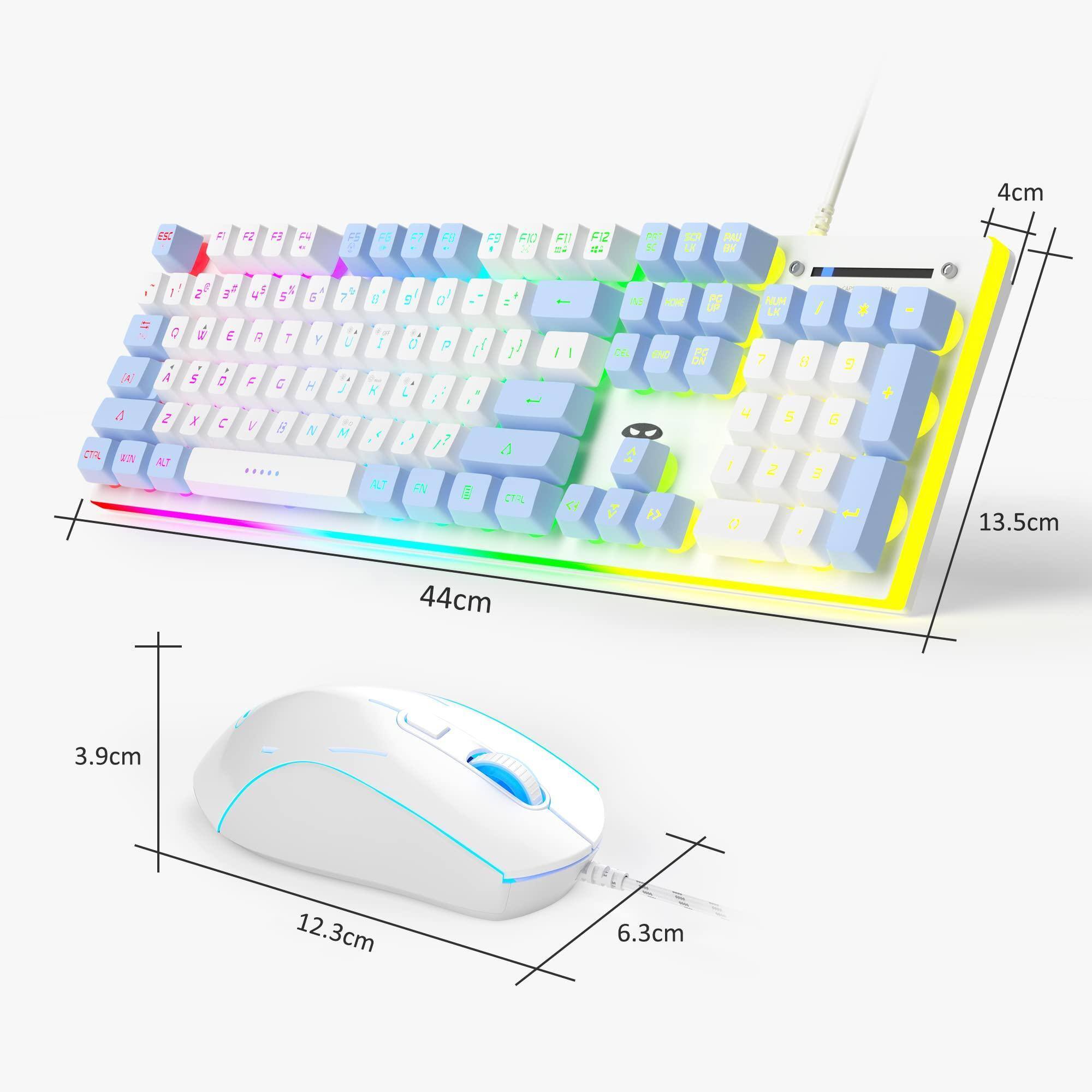 4cm  
13.5cm  
44cm  
3.9cm  
12.3cm  
6.3cm  

ES  
F1 F2 F3 F4 F5 F6 F7 F8 F9 F10 F11 F12  
1 2 3 4 5 6 7 8 9 0 - =  
Q W E R T Y U I O P  
A S D F G H J K L ; '  
Z X C V B N M , . /  
CTRL WIN ALT  
ALT FN  
CTRL  

HOWE PC  
NU LK  
ENC PC ON