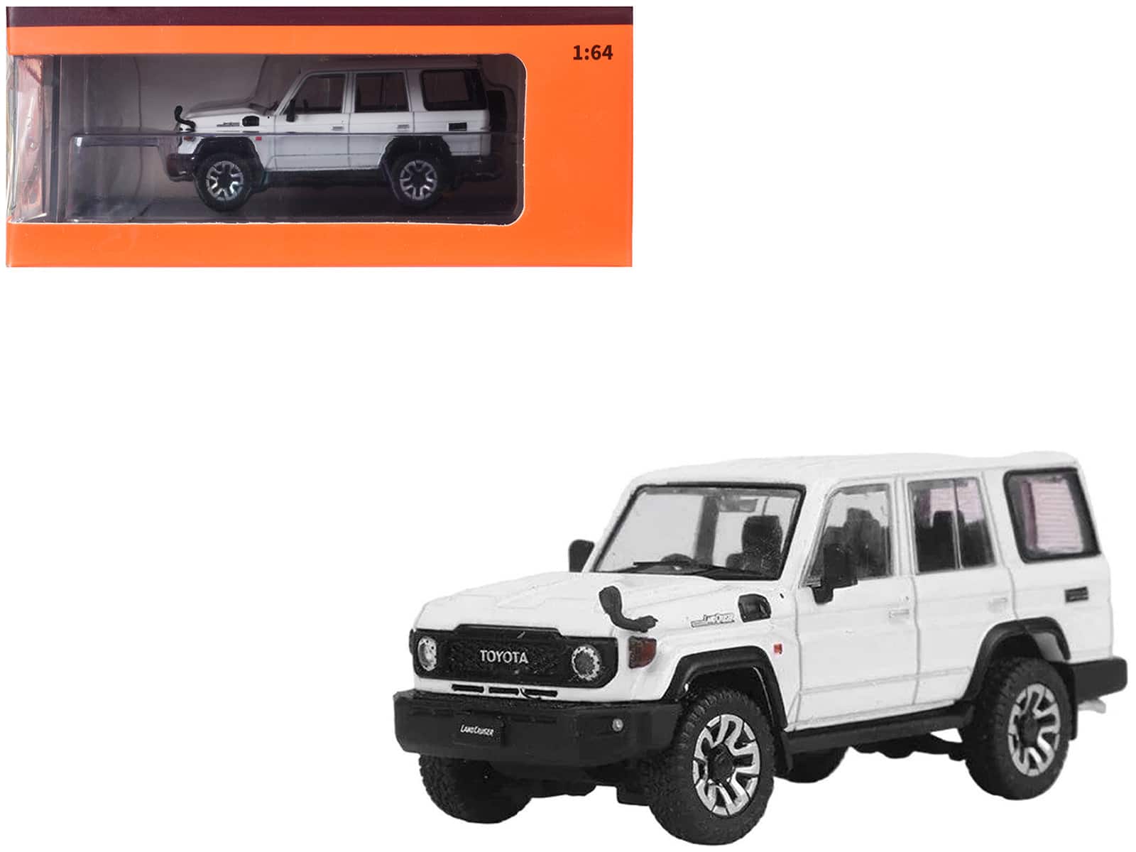 Toyota Land Cruiser (J76) RHD (Right Hand Drive) White 1/64 Diecast Model Car by GCD price history on PriceWatchPro