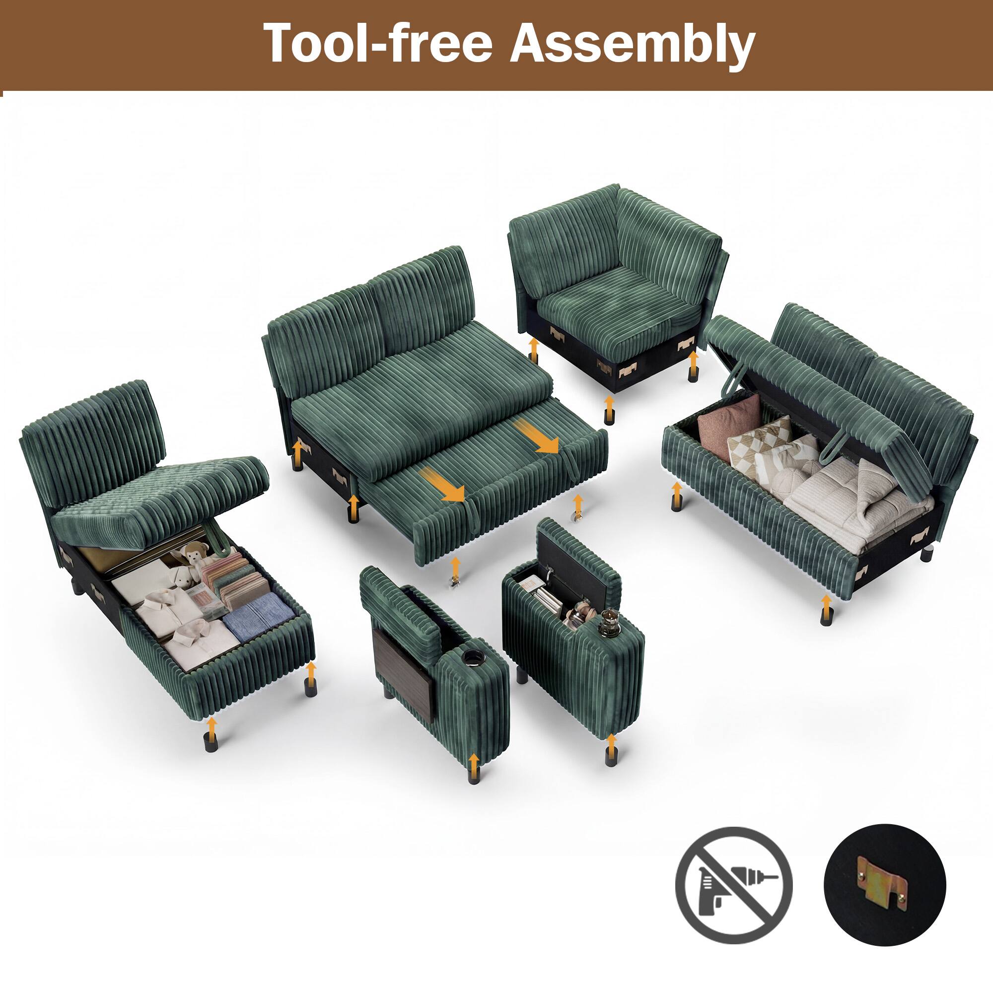 Tool-free Assembly