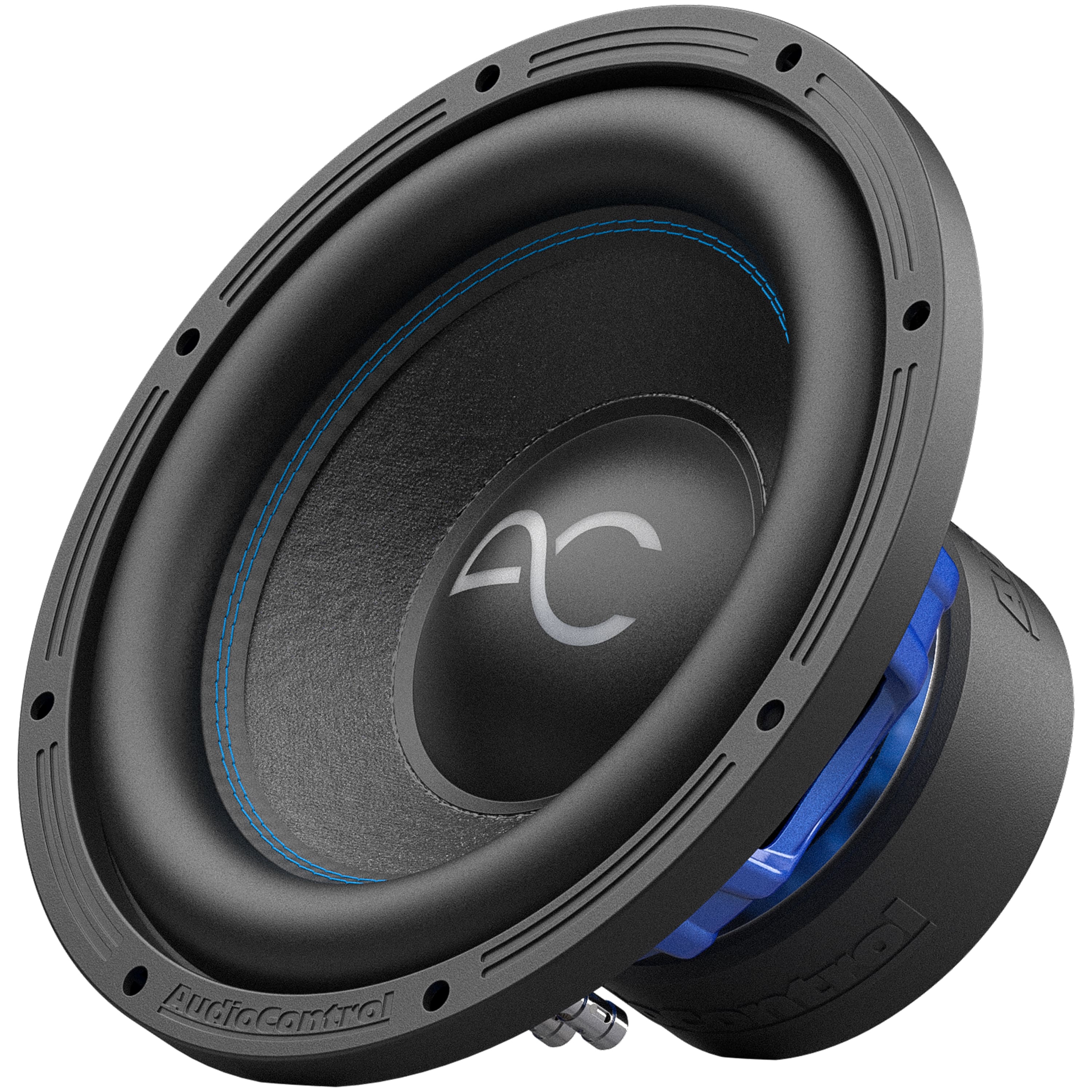 Alt View 14. AudioControl - Spike Series 12” Single-Voice-Coil 2-Ohm High-Performance Subwoofer - Black/Blue.