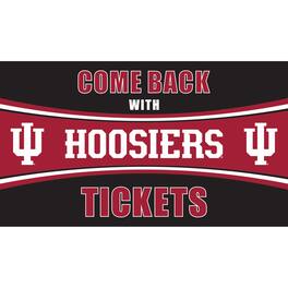 Evergreen Enterprises - Indiana Hoosiers 28" x 16" Come Back With Tickets Door Mat - Multicolor