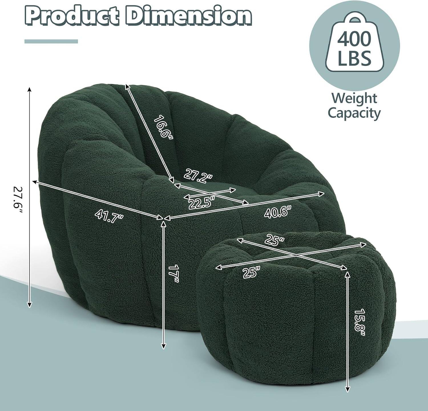 Product Dimension: 400 LBS, 27.6" x 41.7" x 16.6" x 27.2" x 22.5" x 170" x 40.6" x 25" x 25"  
Weight Capacity: 15.8"
