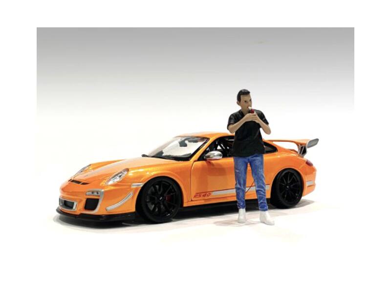 Alt View 2. American Diorama - "Car Meet 1" Figurine VI for 1/24 Scale Models by American Diorama.