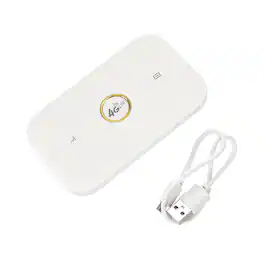 Topteng - Unlocked 4G LTE Mobile WiFi Hotspot Model E5573 - Portable Router, 100Mbps, 1500mAh Battery, Supports 5 Devices - White
