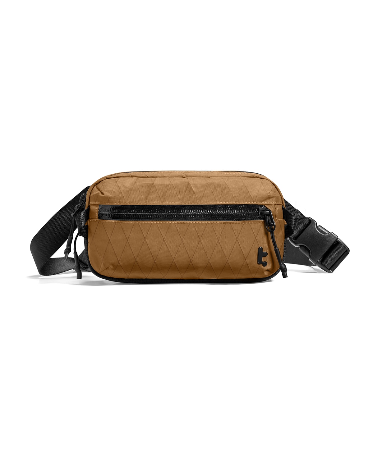 Angle. tomtoc - Aviator-T35 1.5L X-Pac Sling Bag with RFID Blocking, Minimalist Crossbody Bag Chest Shoulder Pack for Travel, Everyday - Khaki.