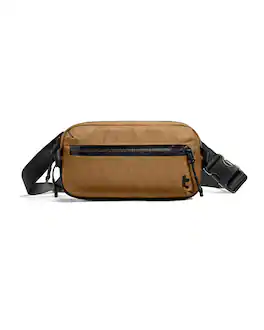tomtoc - Aviator-T35 1.5L X-Pac Sling Bag with RFID Blocking, Minimalist Crossbody Bag Chest Shoulder Pack for Travel, Everyday - Khaki
