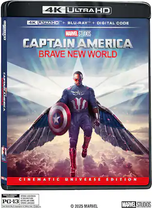 Front. Captain America: Brave New World - 4K Blu-Ray.