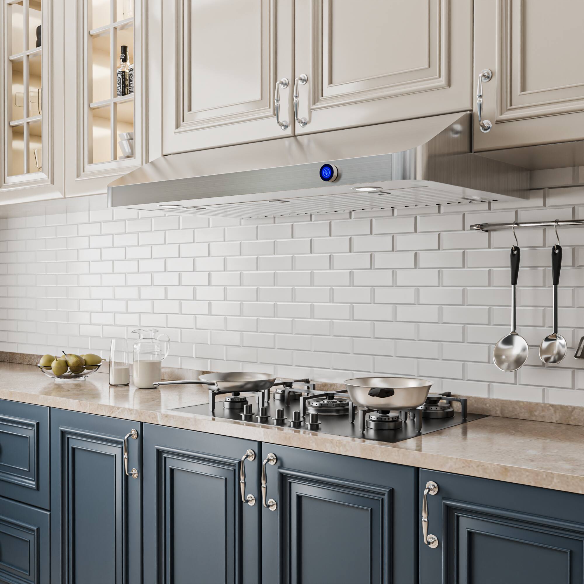 Alt View 6. ZJKLA - ZJKLA - 30 inches - Externally Vented - Under cabinet Range Hood - Stainless Steel - Stainless steel.