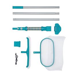Bestway - AquaSurge Swimming Pool Maintenance Accessory Kit with Vacuum & Skimmer - Aqua Blue