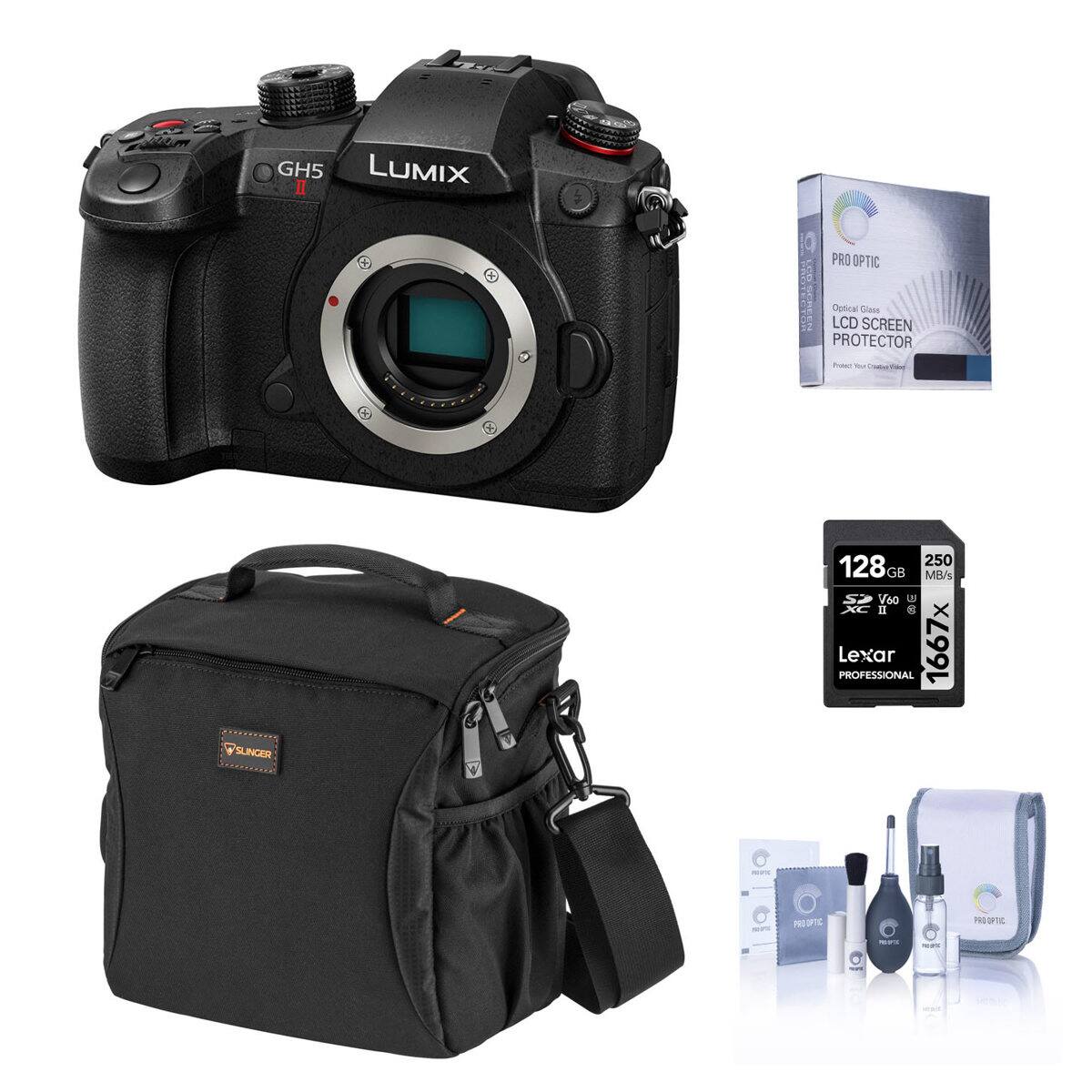 Panasonic GH5 LUMIX II 10 PRO OPTIC Optical Glass LCD SCREEN PROTECTOR - 250 MB/s 128G GB Lexar 1667x PROFESSIONAL