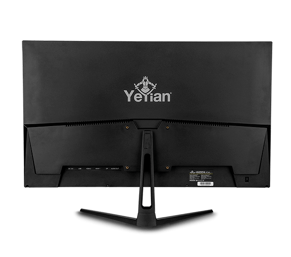 Back. YEYIAN - Yeyian 27" Gaming Monitor. IPS, 4K, 60Hz, Ultra HD, 5 ms,  HDMI, USB, DP, FreeSync, Built-in Speakers. YMG-4K27-01 - Black.