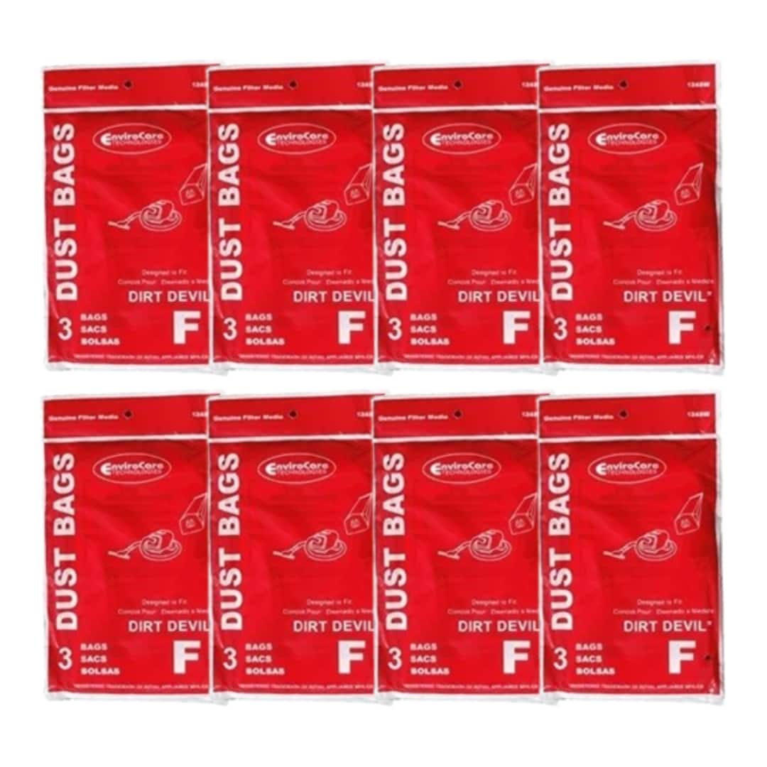 24 Pack EnviroCare Replacement Vacuum Cleaner Dust Bags Made to fit Royal Type F Can Vac, Power Pak Cleaners