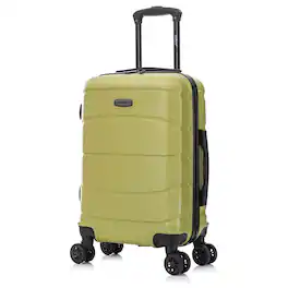 DUKAP - Sense Lightweight Hardside Spinner Luggage 20" Carry-On - Green