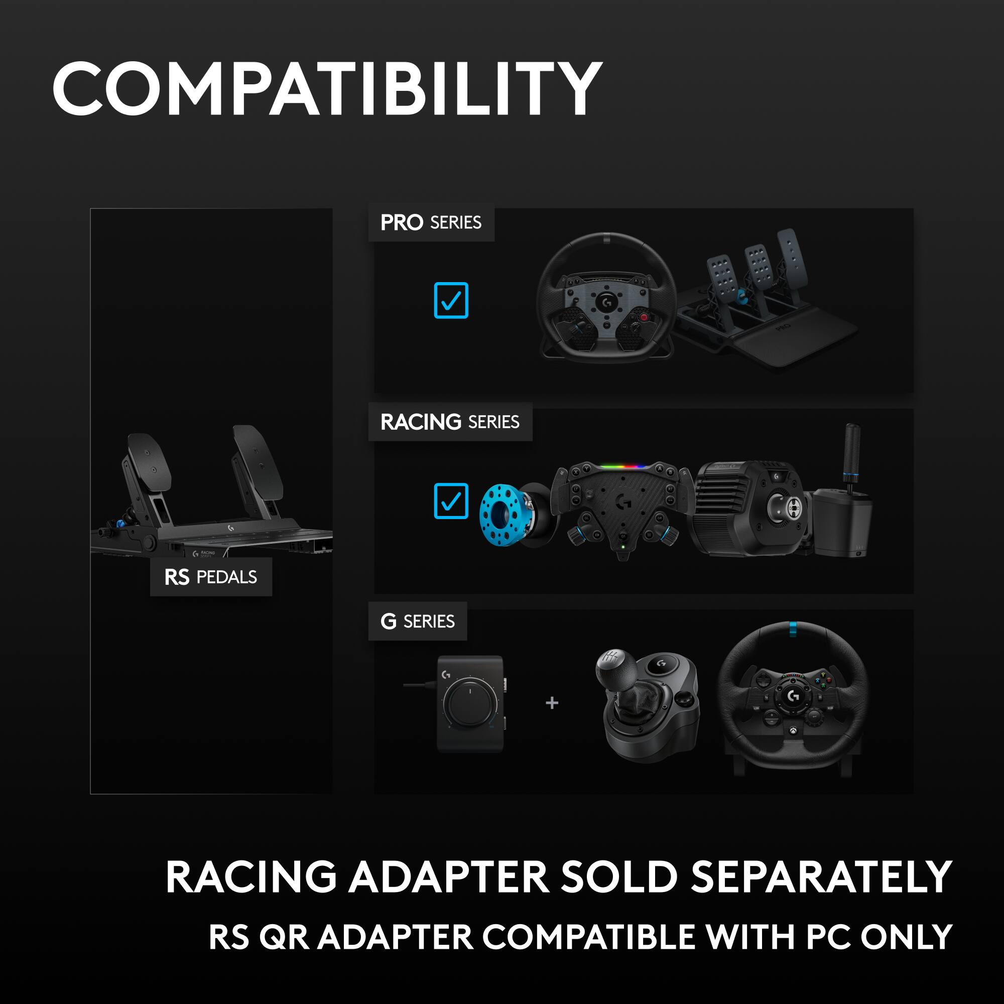 Logitech G RS Pedals SE Simulation Racing Pedals with USB Connectivity ...
