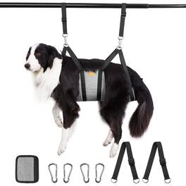 Ownpets - Pet Grooming Hammock for Hair Nail Trimming Cutting, Size M - Black