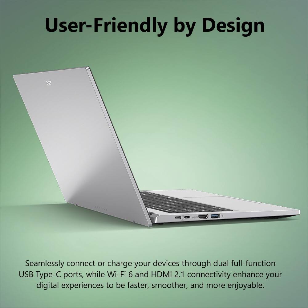 User-Friendly by Design

Seamlessly connect or charge your devices through dual full-function USB Type-C ports, while Wi-Fi 6 and HDMI 2.1 connectivity enhance your digital experiences to be faster, smoother, and more enjoyable.