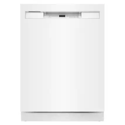Front. Maytag - 24" Front Control Built-In Stainless Steel Tub Dishwasher with PowerBlast Cycle and 50 dBA - White.