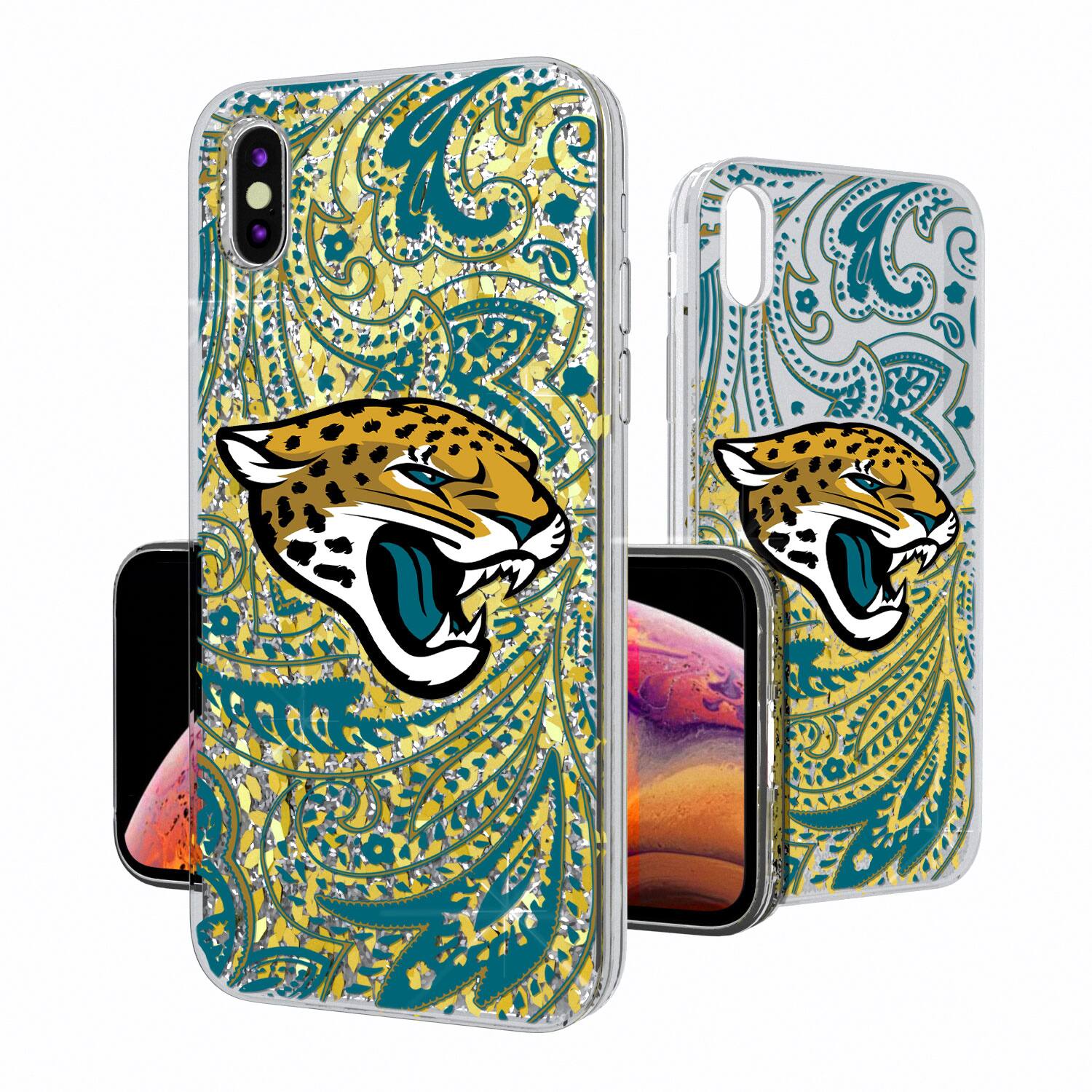 Alt View 1. Keyscaper - iPhone Paisley Design Glitter Case - 15 - Multicolor.