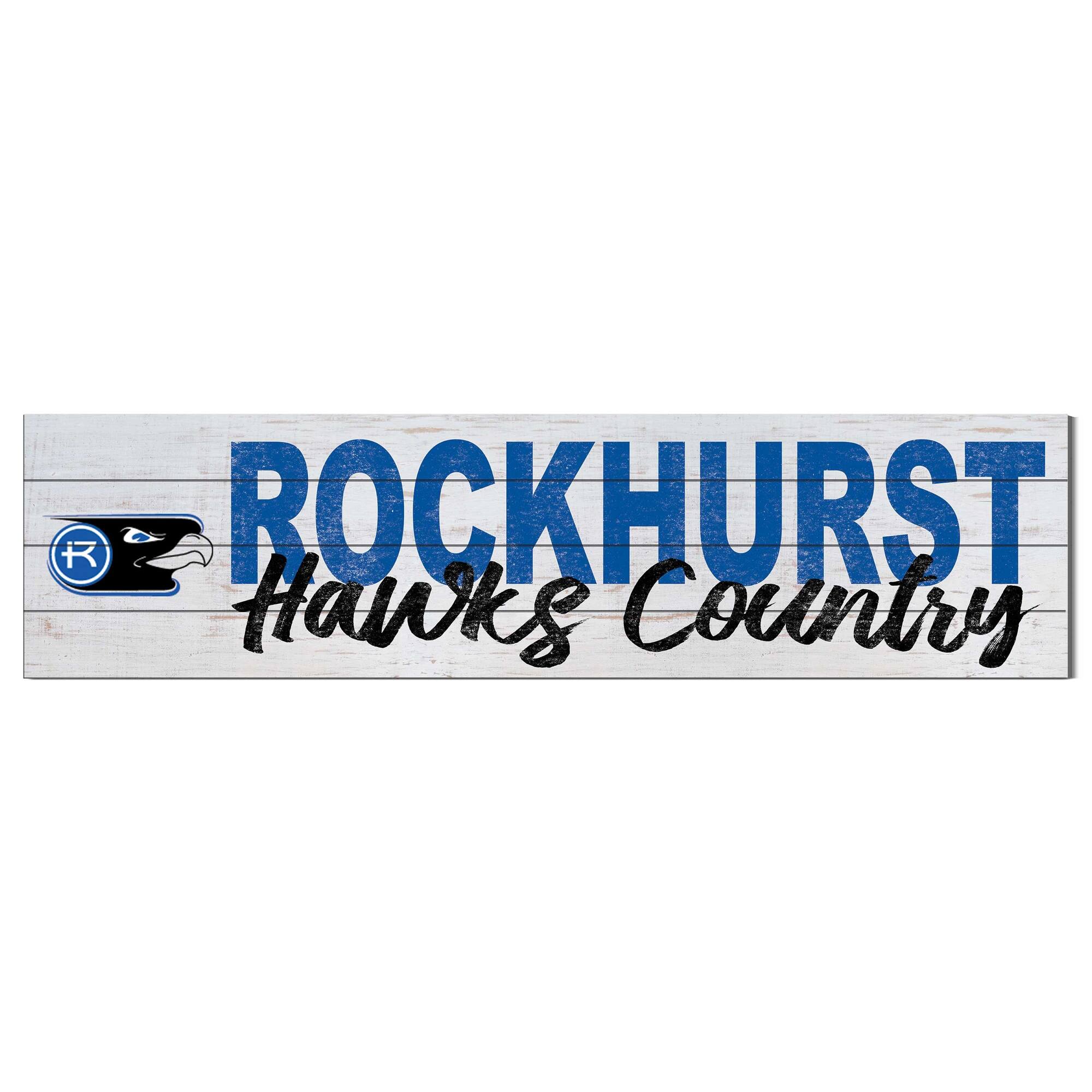 Rockhurst Hawks 10'' x 40'' Logo Sign