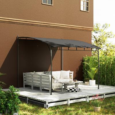 Outsunny Outdoor Window Door Canopy Awning – Brown – UV & Water Resistant