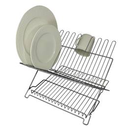 Better Houseware - Jr. Folding Dish Rack - Metallic