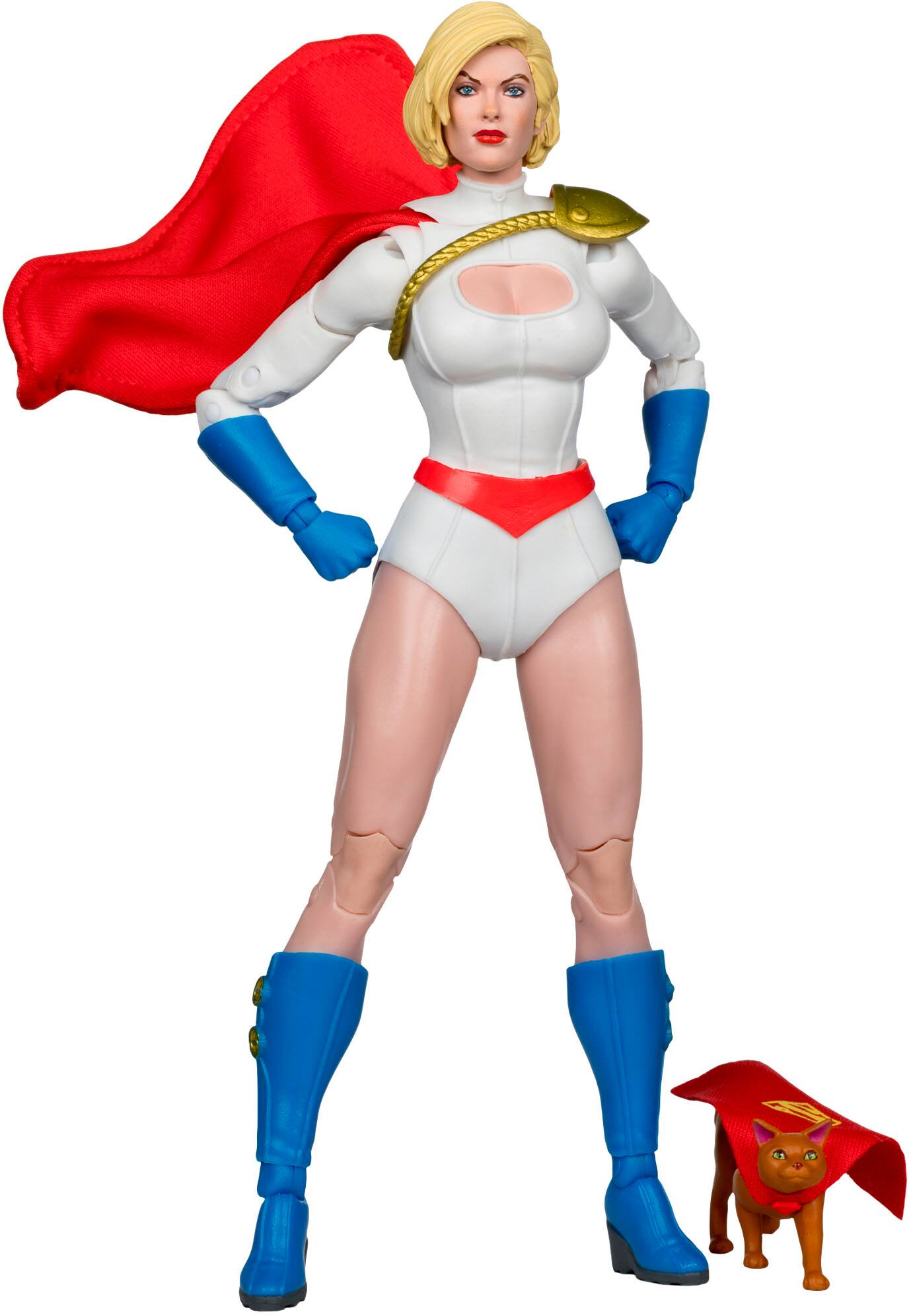 Angle. McFarlane Toys - DC Multiverse Power Girl (Power Girl: Reborn) 7.5"  Action Figure Collector Edition #31.