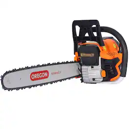 Wikistore - 20 Inch 58cc Gas Chainsaw with Oregon Bar & Chain, 3.2HP Gasoline Chain Saw