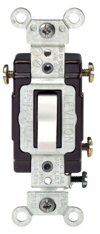 5A A.C. 5A-120V-277V.A.C. FED W-S-896 SPEC GRADE CU WIRE OR ONLY CU-CLAD LEVITON INC. UND. LIST LAB. SPEC. E