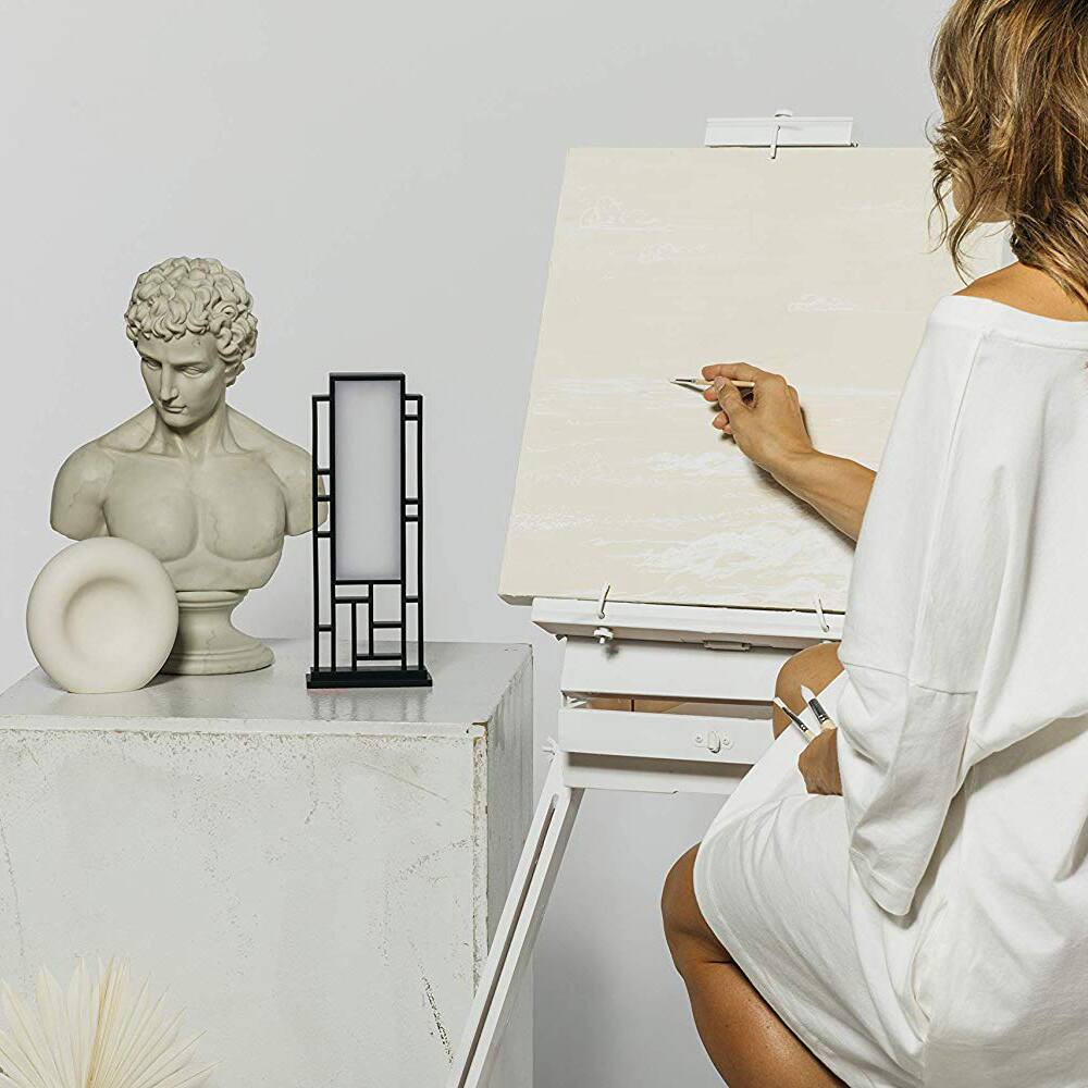 Angle. Circadian Optics - Light Therapy Lamp [LATTIS] UV-Free LED Happy Mood Full Spectrum Sun Light Lamp with 10,000 Lux for Seasonal Sunlight - Black.