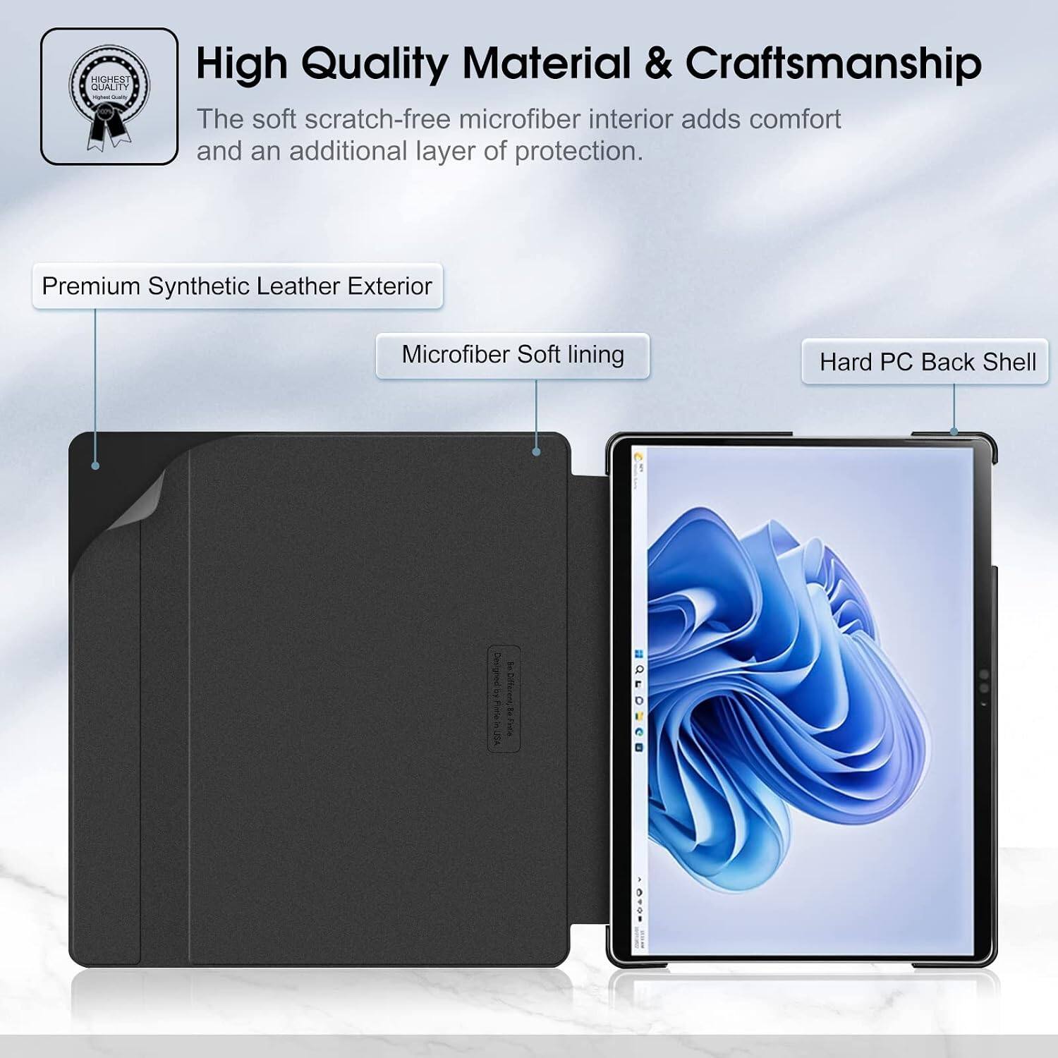 HIGHEST QUALITY

High Quality Material & Craftsmanship
The soft scratch-free microfiber interior adds comfort and an additional layer of protection.

Premium Synthetic Leather Exterior
Microfiber Soft Lining
Hard PC Back Shell

5 3 Flavor USA
ones Famile
proud WWW.COM
