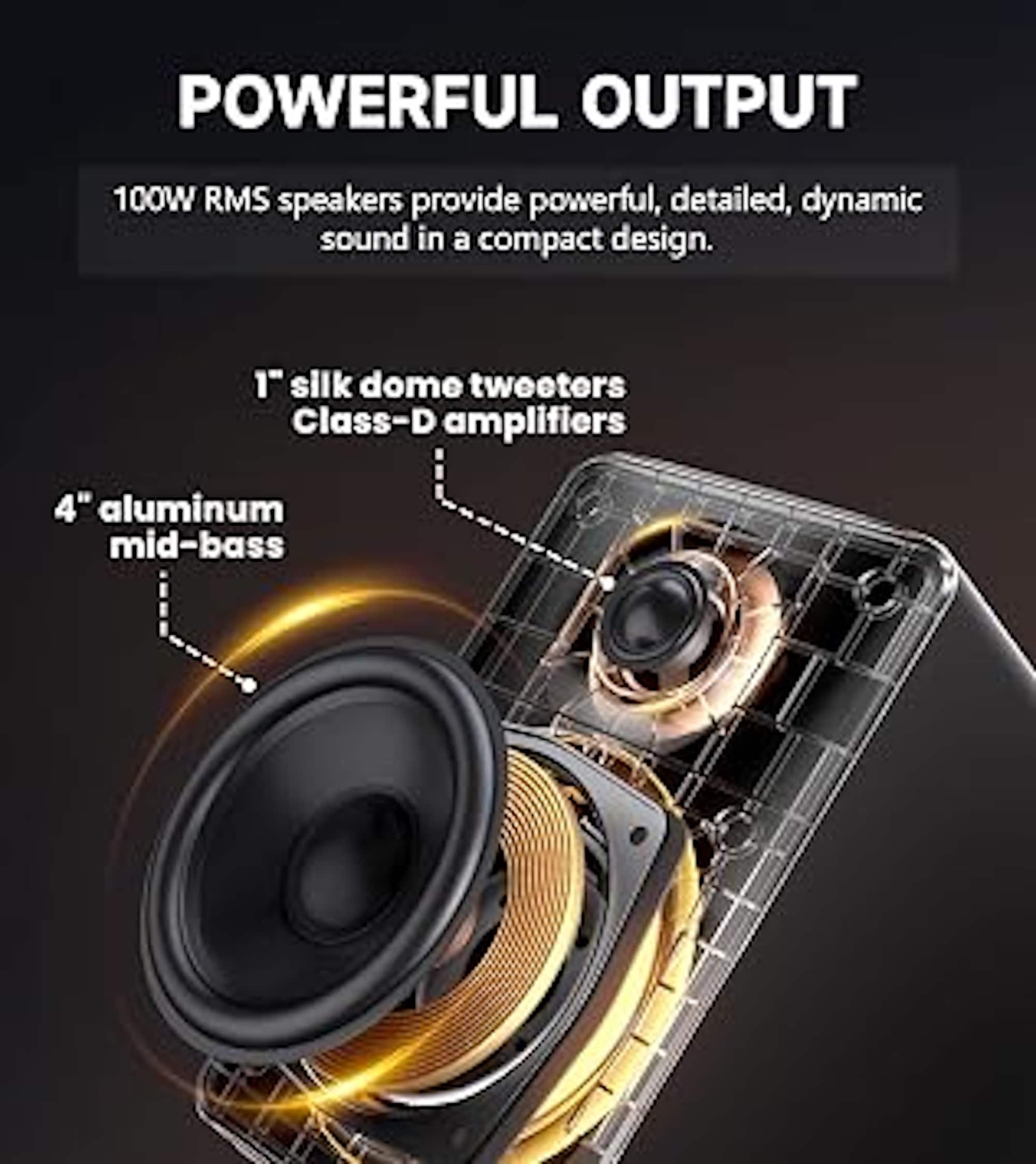 Edifier M90 Active Bookshelf Speakers, Computer Speakers Bluetooth