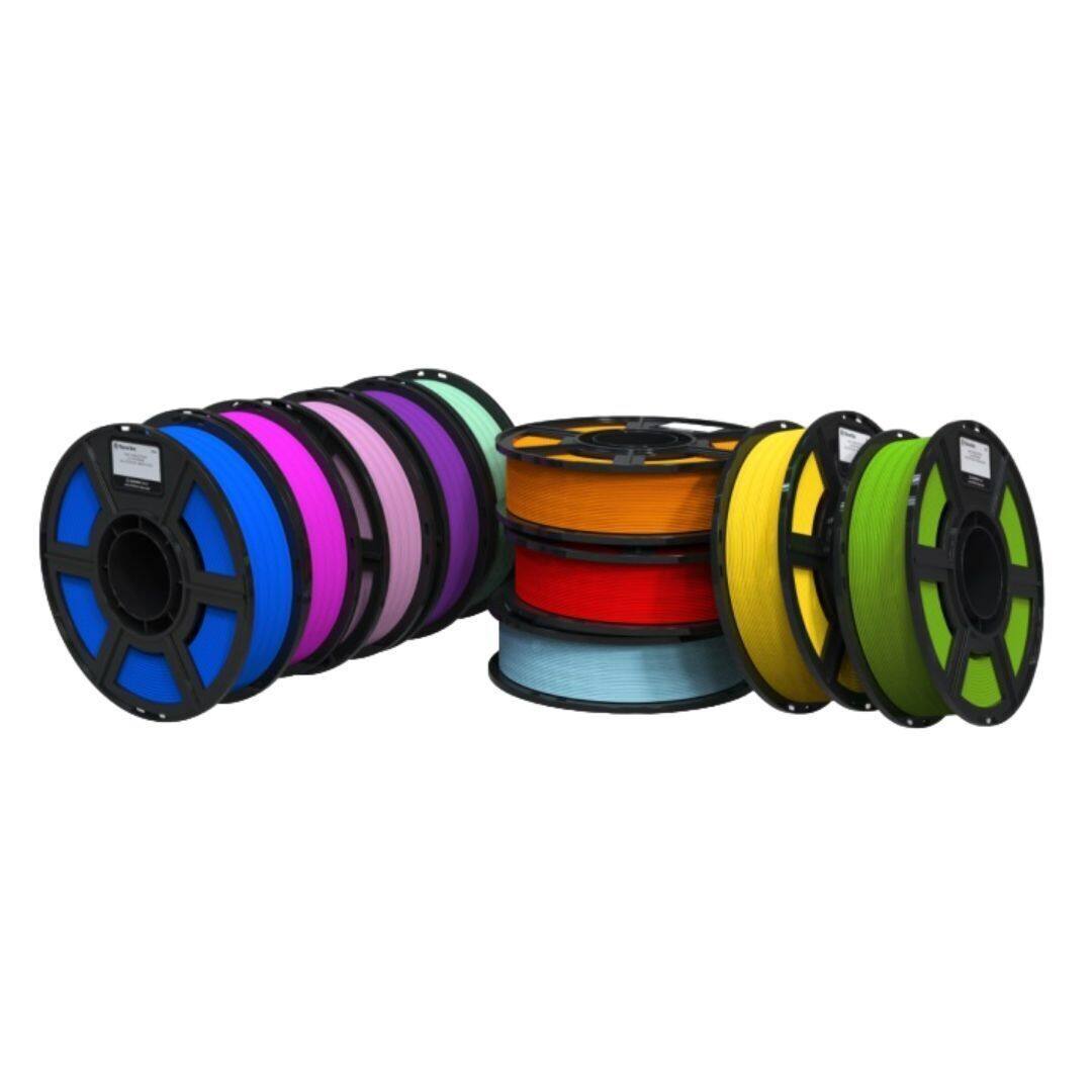 Angle. MakerBot - MakerBot Sketch PLA Filament Rainbow 10 Pack (Buy 8, Get 2 Free) - Black.